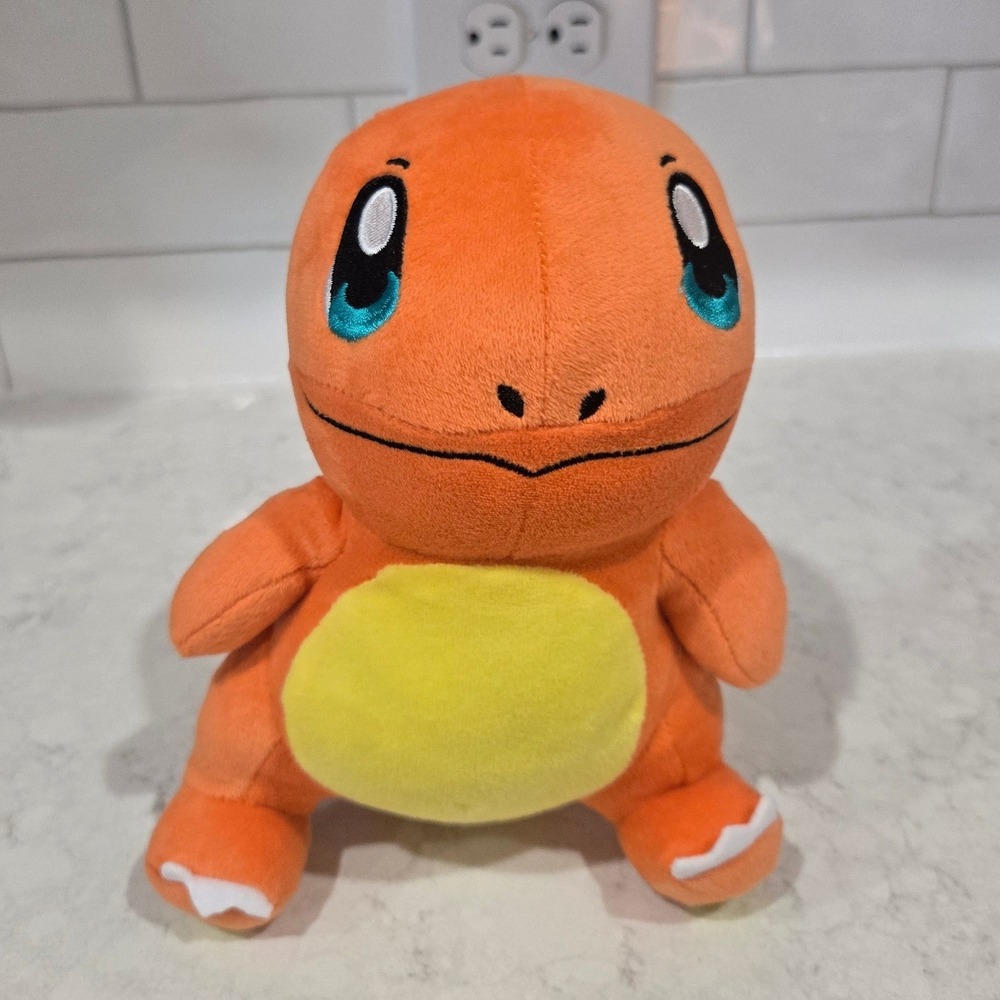Pokemon Charmander Plush Toy TOMY Orange Fire Starter Stuffed Animal T18984D